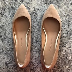 Banana Republic suede pointed toe flats
